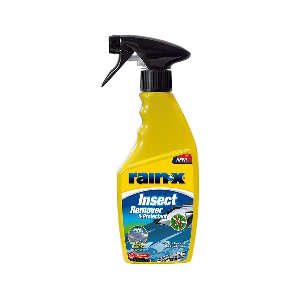 Rain-X Démoustique Voiture - Nettoyant Insectes et Fiente d'Oiseaux pour Voiture, Idéal pour la Famille, Armée de Secour